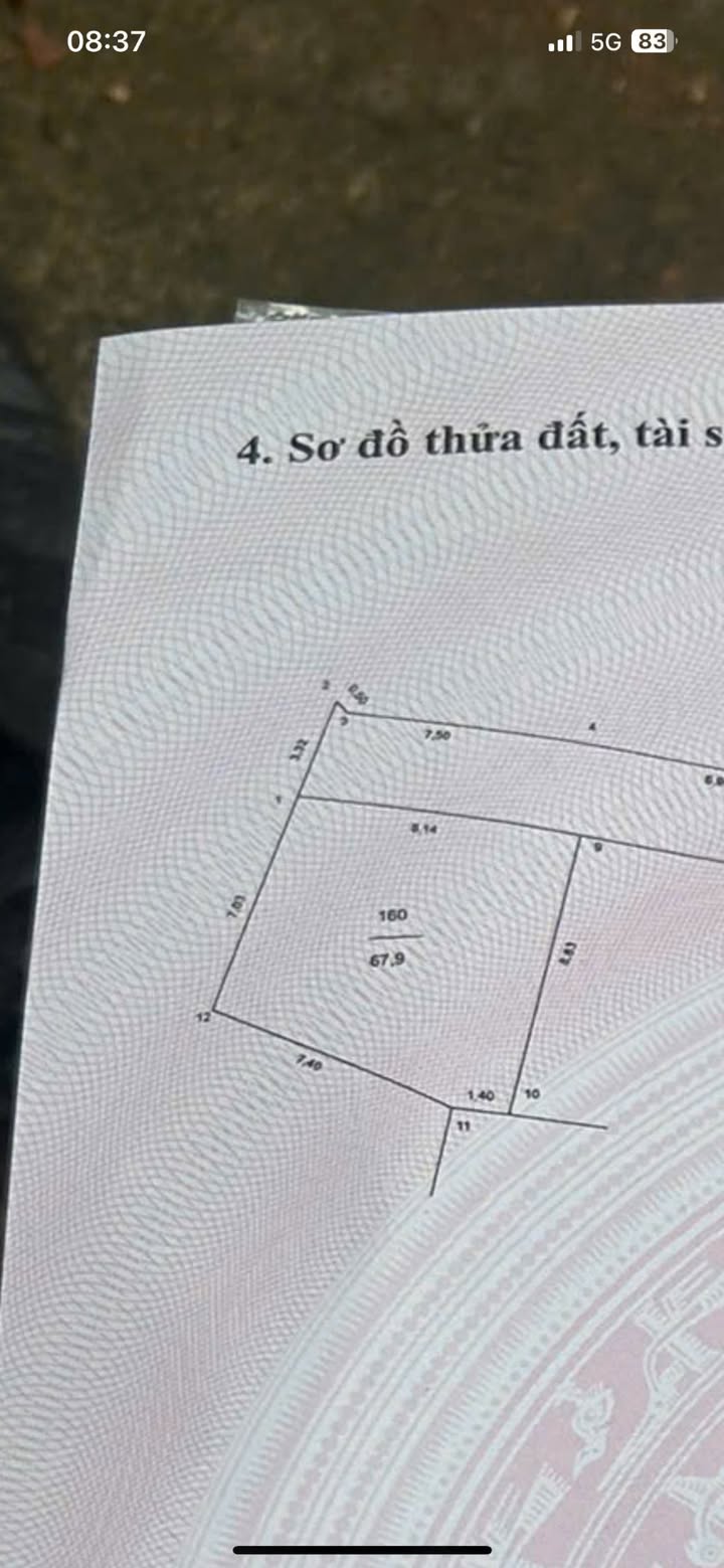 Đất thổ cư 67.9m² tại Văn Tự, Thường Tín - Giá 2 tỷ - Gần chợ, trường học