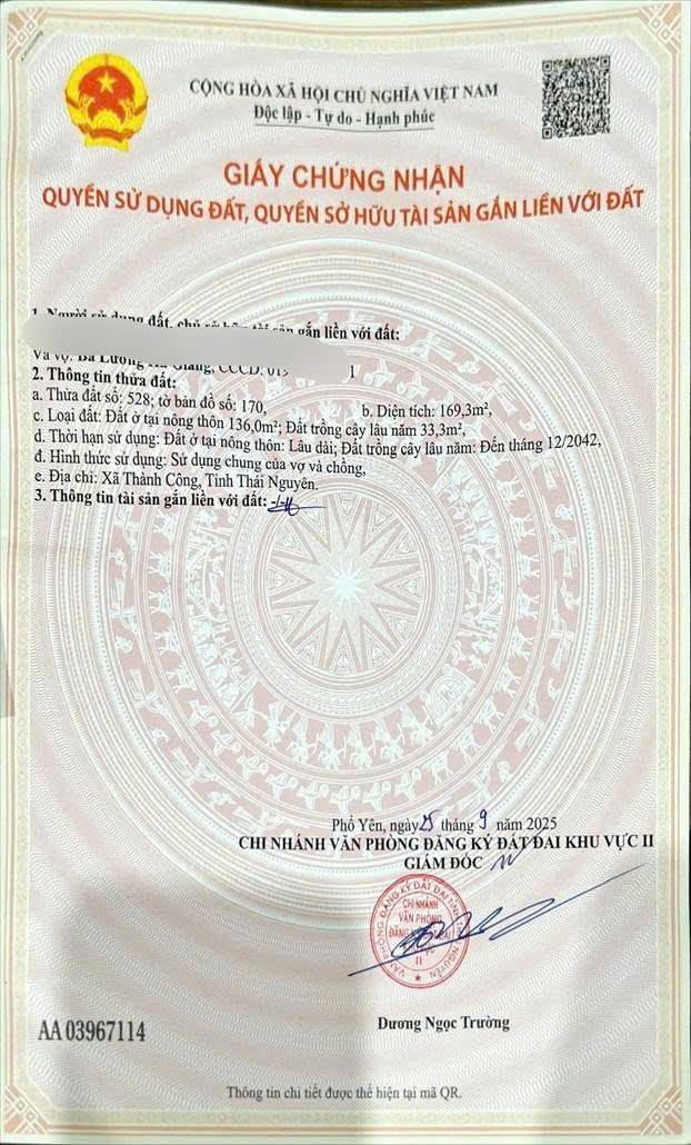 Đất nền Vạn Phái, Phổ Yên 169m² giá 750 triệu - Đầu tư sinh lời ngay!