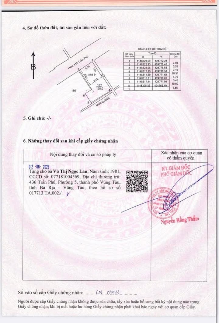 Đất thổ cư 120m² tại Vũng Tàu - Nhà cấp 4, pháp lý rõ ràng, giá 5.5 tỷ!