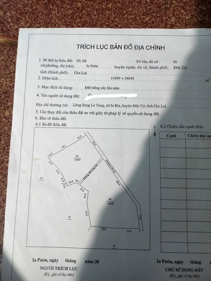 Đất nền 4ha Ia Pnôn, Đức Cơ, Gia Lai - Sổ đỏ chính chủ, giá 1.2 tỷ thương lượng!