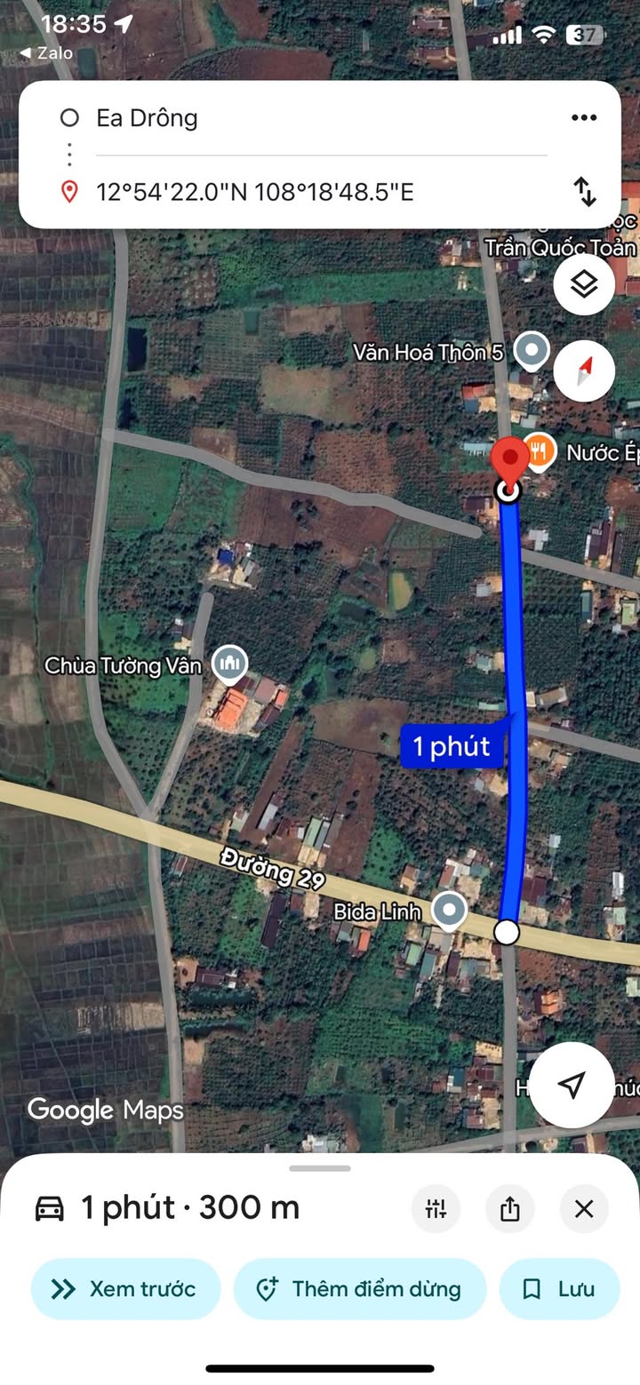 Đất thổ cư 900m² xã Eadrong, Buôn Hồ, Đắk Lắk - Giá chỉ 1.25 tỷ!