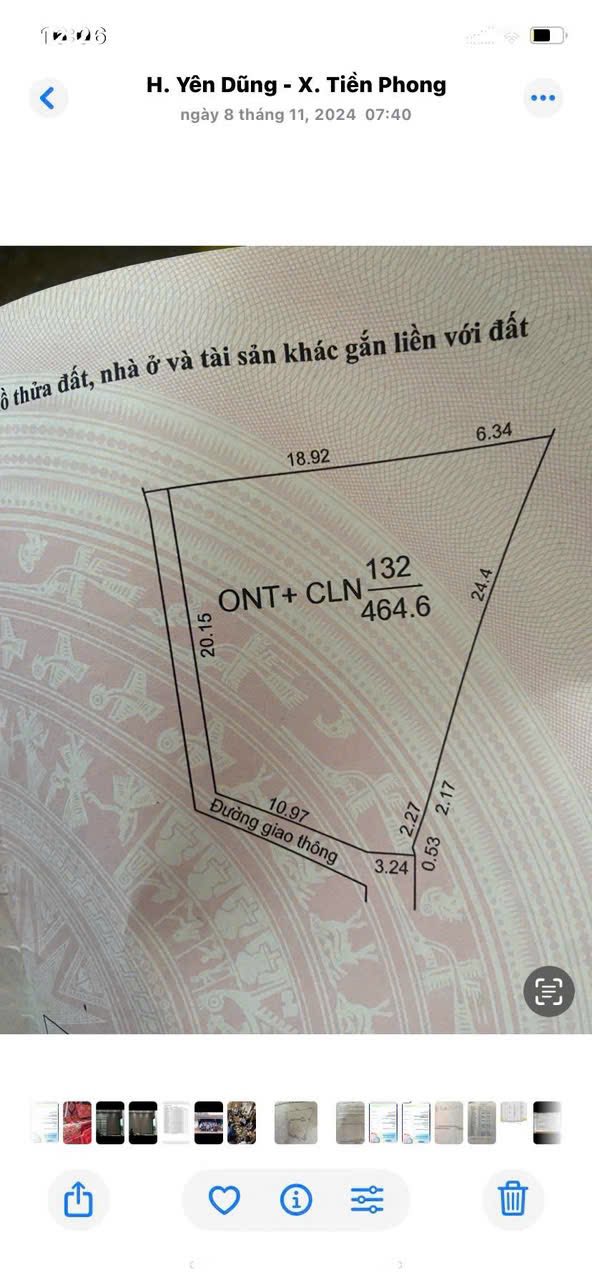 Đất thổ cư 400m² tại Tiền Phong, Yên Dũng - Vị trí đẹp, giá thỏa thuận!