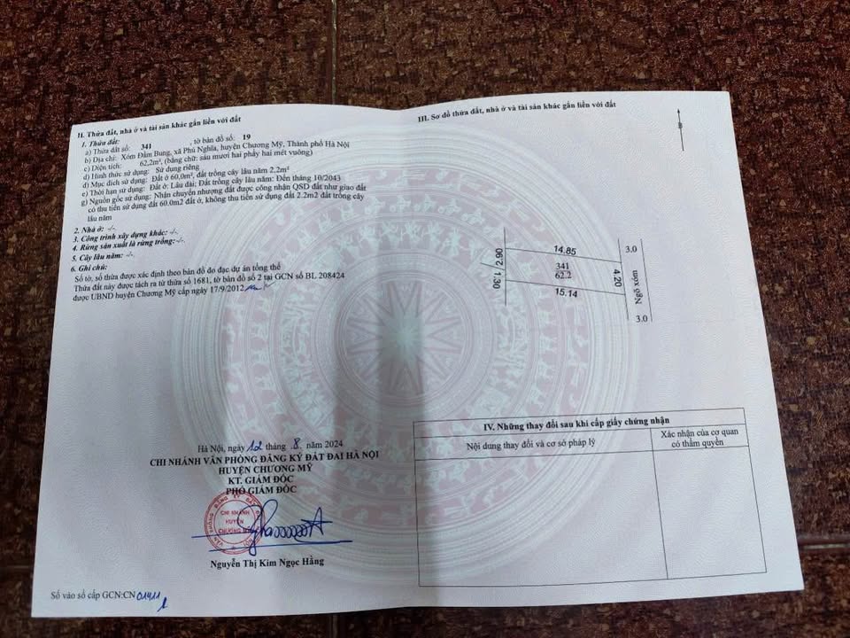 Đất nền Phú Nghĩa Chương Mỹ 62m² giá 2 tỷ - Đầu tư tiềm năng ngay khu công nghiệp!