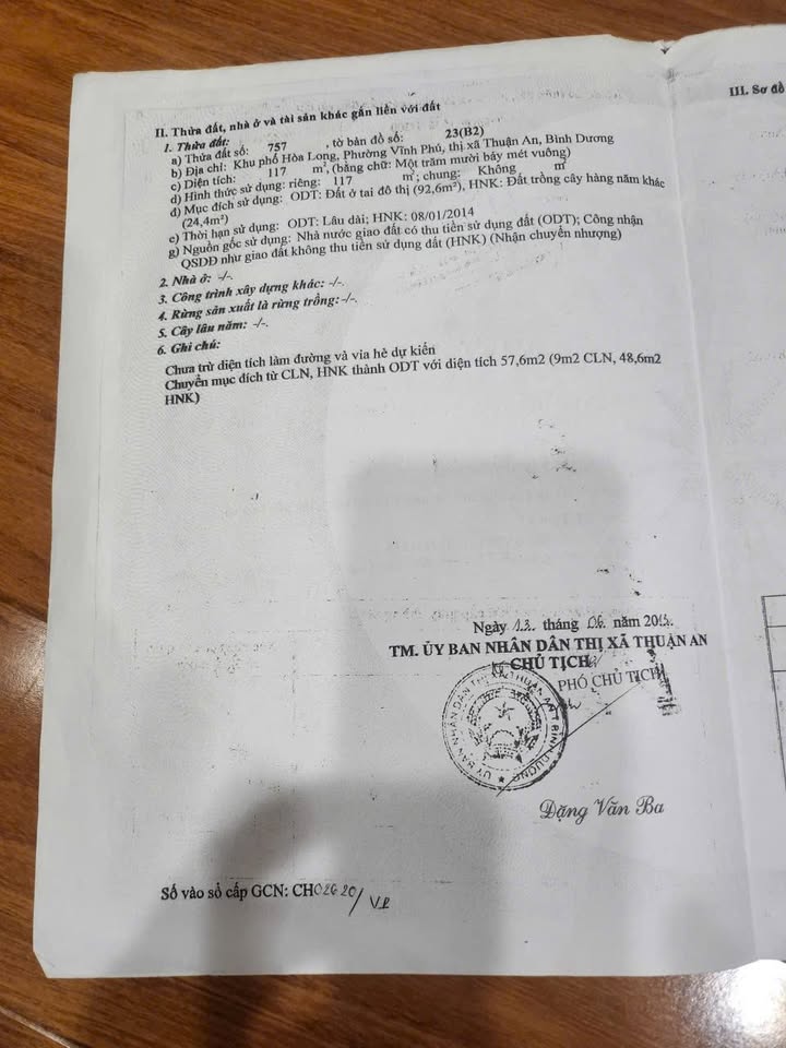 Nhà bán tại Vĩnh Phú 38, 117m² giá 4.2 tỷ - Đầu tư sinh lời ngay!