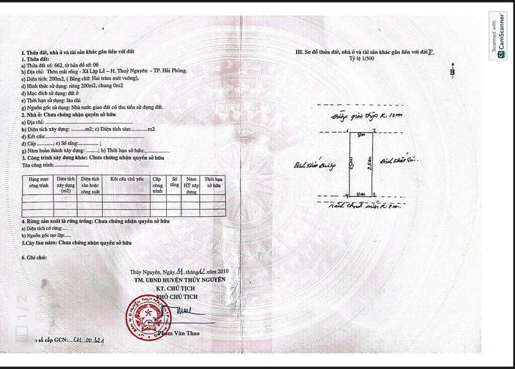 Đất nền Lập Lễ Thủy Nguyên 200m² giá 2.1 tỷ - Đầu tư sinh lời ngay!