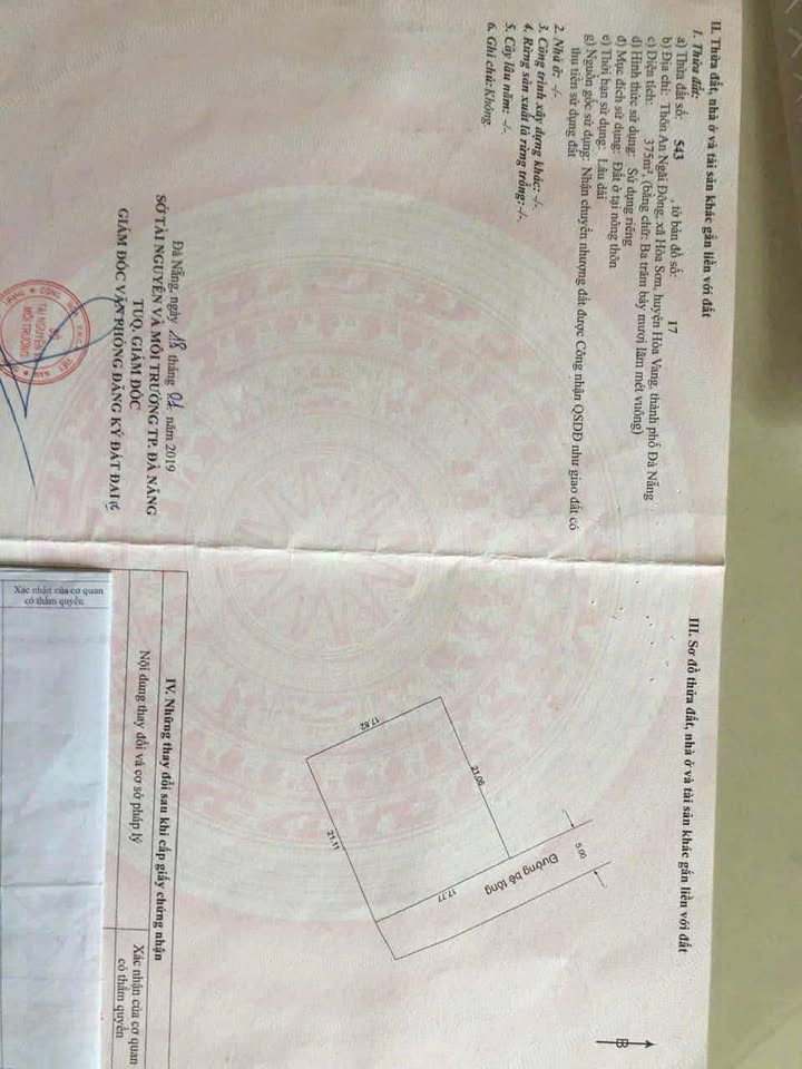 Đất nền Hòa Sơn 375m² giá 3.4 tỷ - Sổ hồng chính chủ, vị trí thuận lợi!