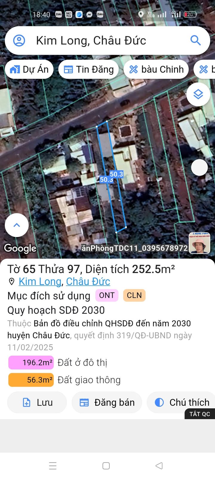 Đất thổ cư Kim Long Láng Lớn 250m² giá 1.4 tỷ - Cơ hội đầu tư hiếm có!