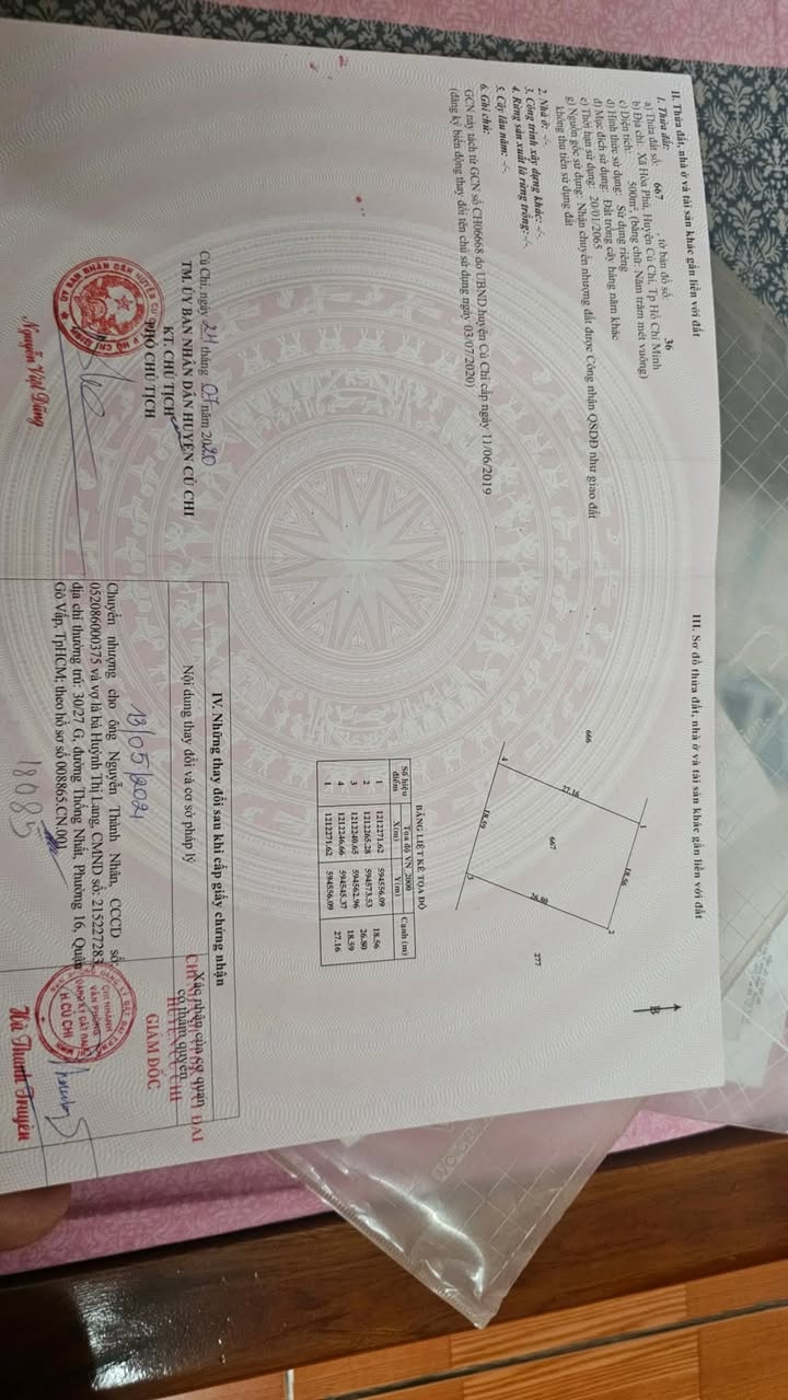 Đất nền Hòa Phú Củ Chi 500m² giá 1.2 tỷ - Cơ hội đầu tư sinh lời!