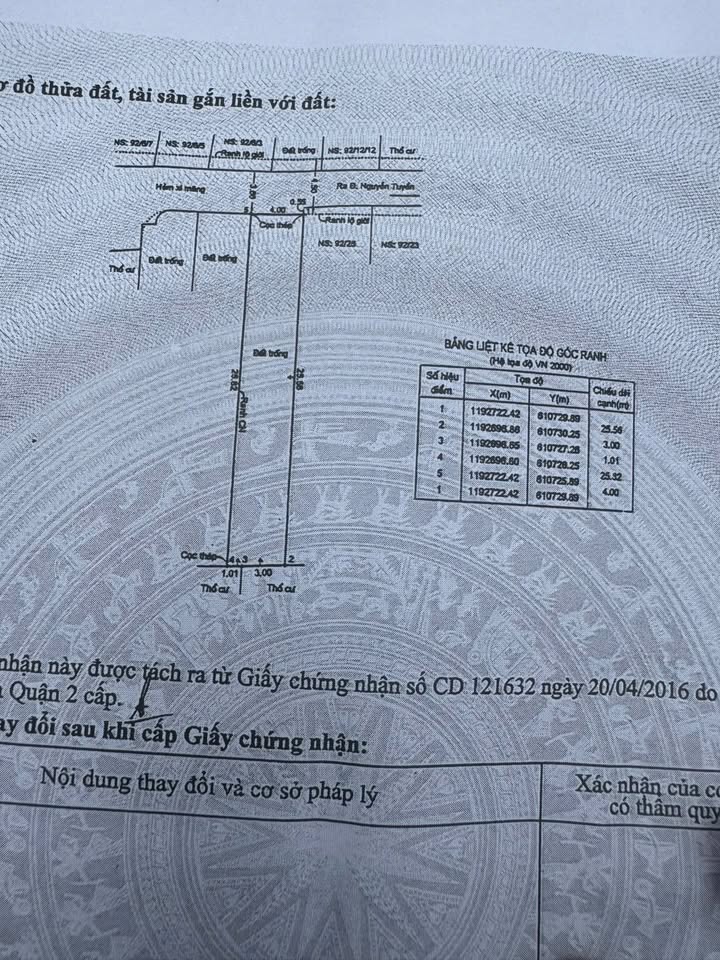 Đất ở Bình Trưng Tây, Quận 2, 83m² giá 5.9 tỷ - Đường xe hơi vào tận nơi!