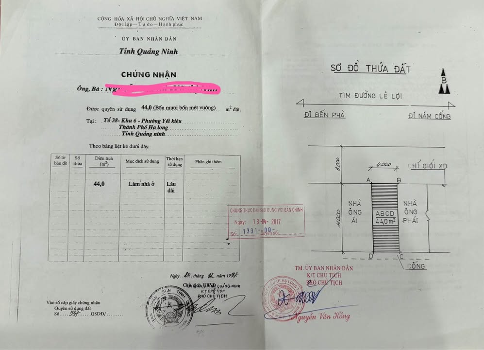 Nhà 3 tầng cho thuê lâu dài tại đường Lê Lợi, Hạ Long - Thích hợp cho gia đình!
