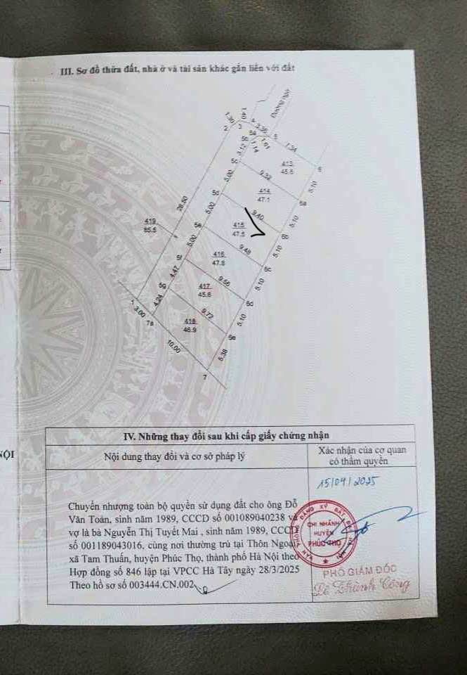 Đất nền Tích Giang Phúc Thọ 47.5m² giá 1.8 tỷ - Đầu tư sinh lời ngay!