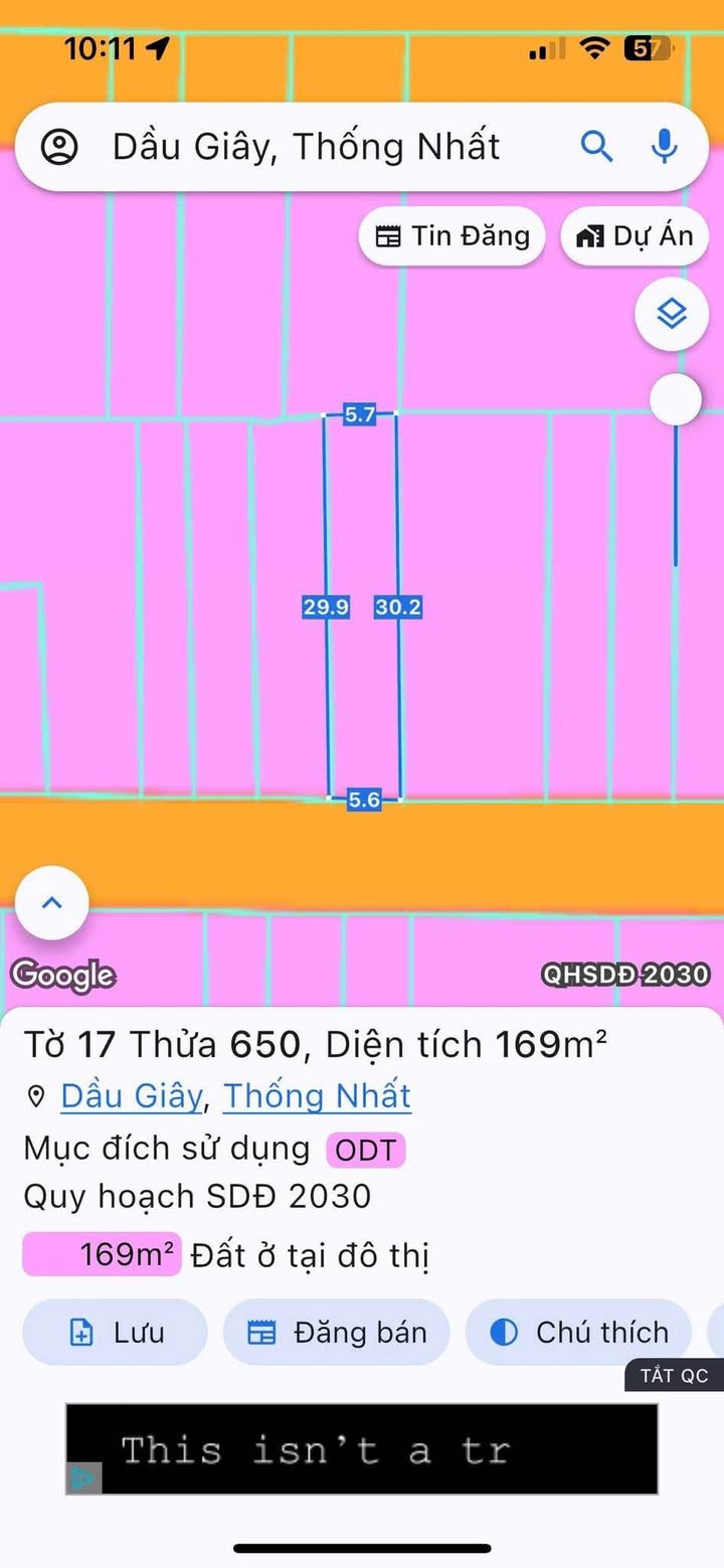 Đất nền Dầu Giây 200m² giá 2.3 tỷ - Mặt tiền kinh doanh tuyệt vời!