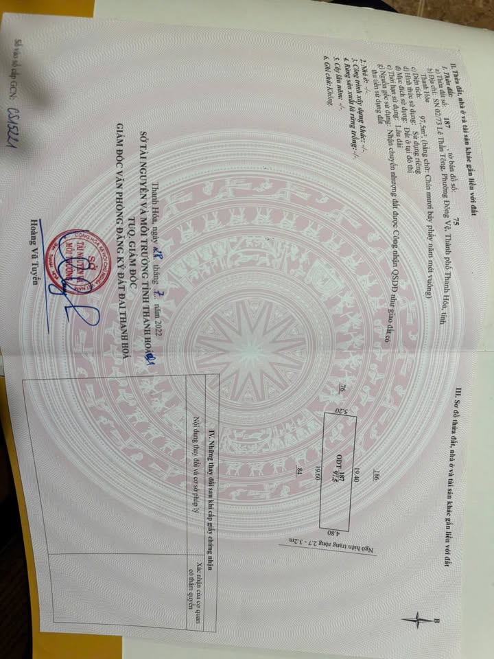 Lô đất Phường Đông Vệ 97,5m² giá chỉ 2,55 tỷ - Đầu tư tuyệt vời!