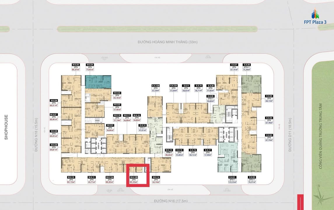 Căn hộ FPT Plaza 3 Đà Nẵng 65m² giá 3 tỷ - View biển đẹp, chính chủ bán gấp!