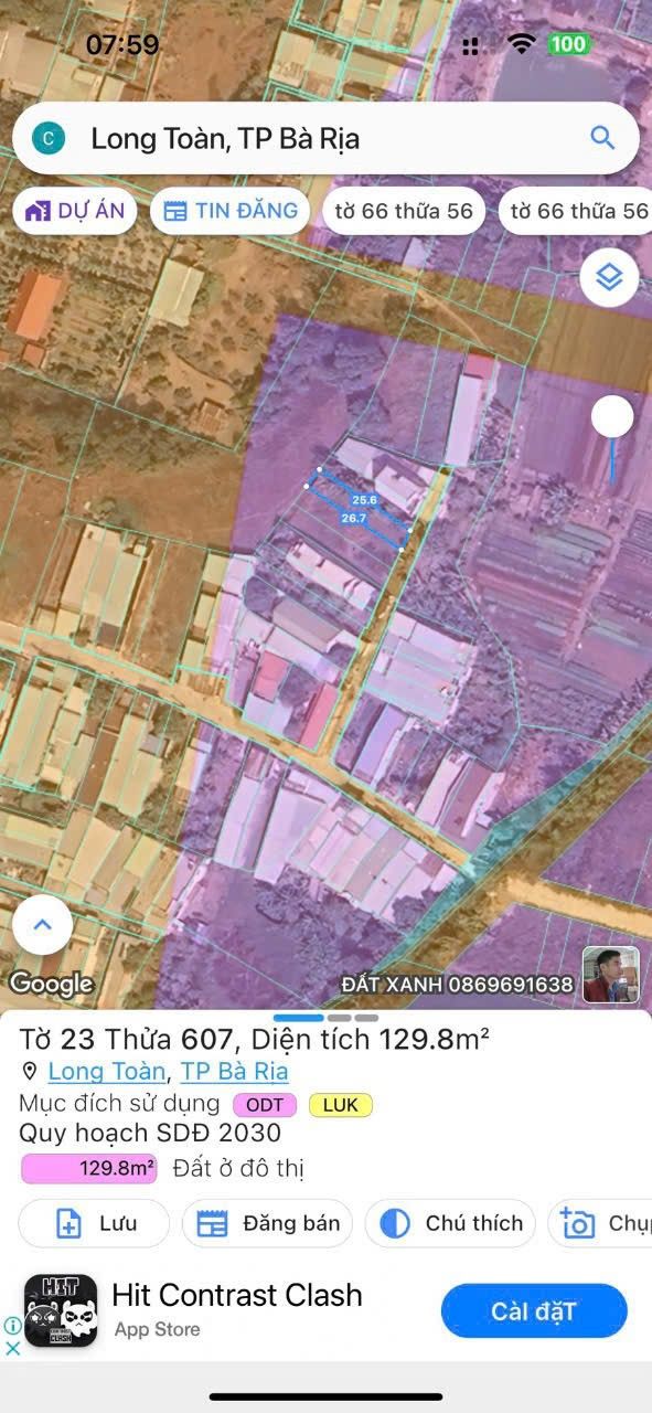 Đất nền Hẻm 25 Trần Chánh Chiếu, Long Toàn 129m² giá 1.4 tỷ - Đầu tư sinh lời ngay!