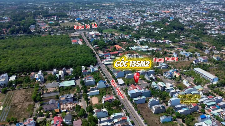 Đất nền góc 135m² đường D1, Trảng Bom - Giá chỉ 3 tỷ, chính chủ!