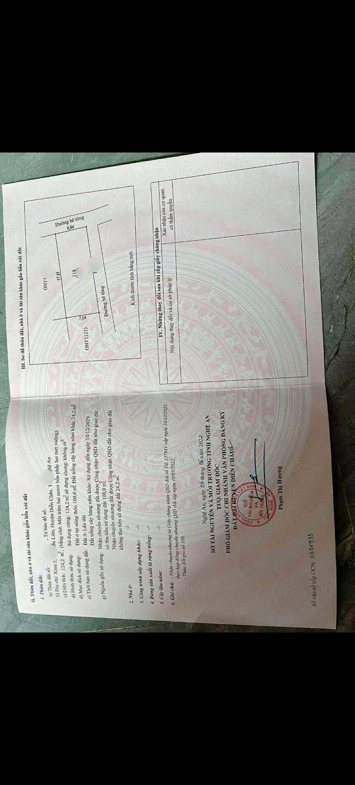 Đất nền Diễn Liên, Diễn Châu 123m² - Lô góc 2 mặt tiền, giá thỏa thuận!