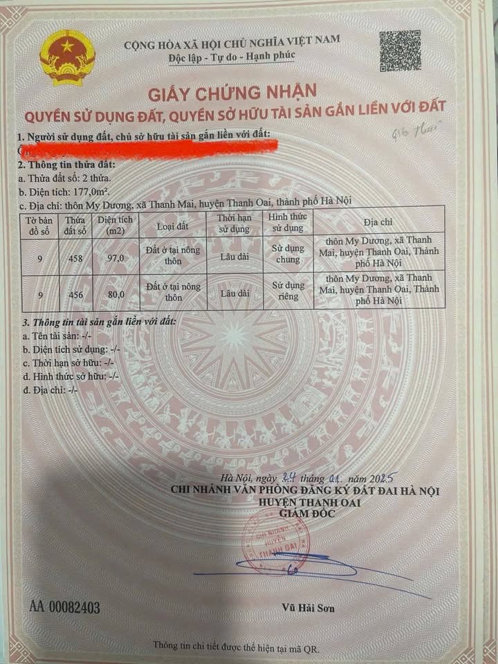 Đất nền Thanh Mai, Thanh Oai 80m² giá 3x triệu - Vị trí đẹp, ô tô tránh