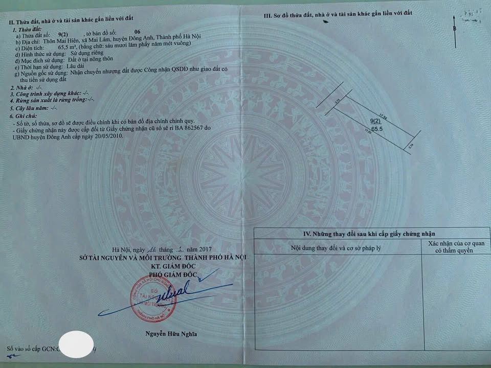 Đất nền Mai Lâm, Đông Anh 65m² giá thỏa thuận - Mặt tiền view hồ tuyệt đẹp!