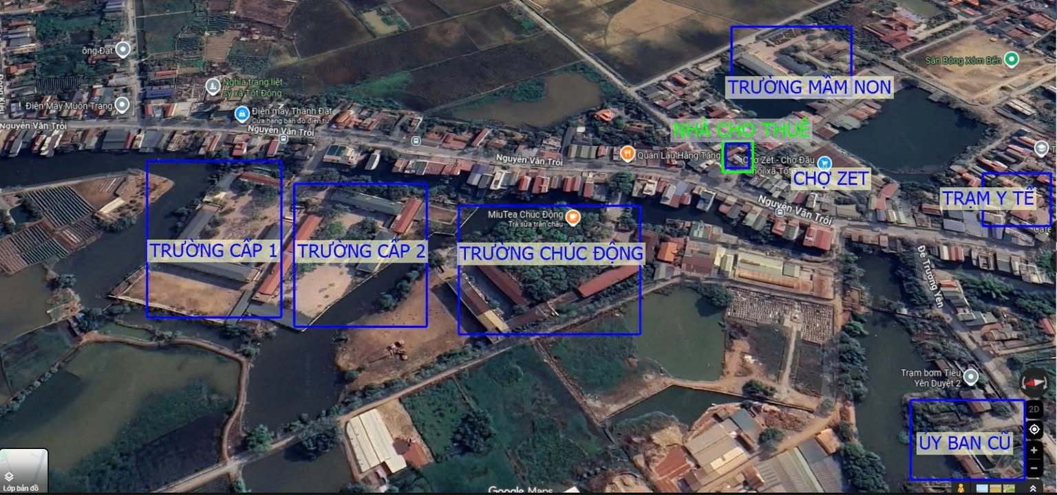 Cho thuê nhà 2 tầng tại Chợ Zét, Chương Mỹ - Phù hợp làm văn phòng và trung tâm ngoại ngữ