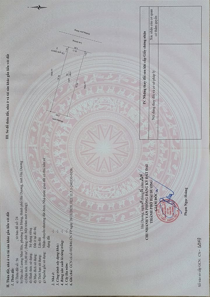 Đất nền 100m² đường Lương Như Hộc, Hải Dương - Cơ hội đầu tư hấp dẫn!