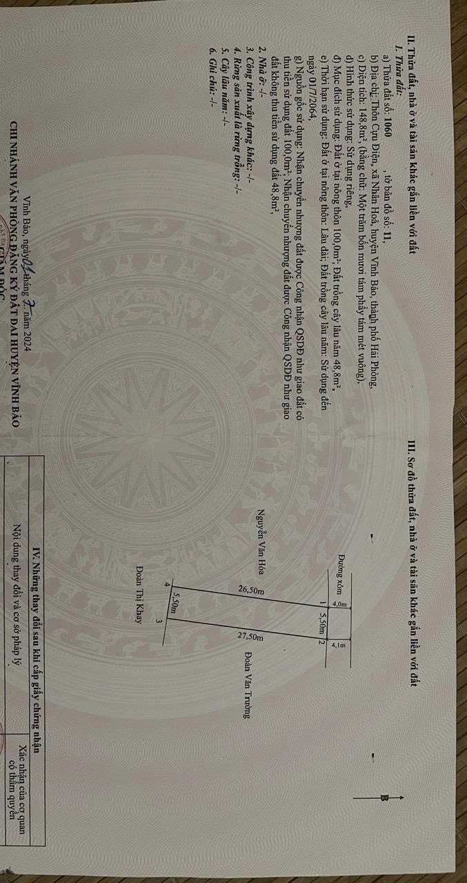 Đất chính chủ Cựu Điện Nhân Hoà 150m² giá 1.5 tỷ - Pháp lý rõ ràng!