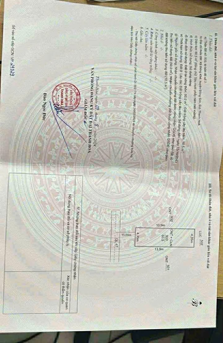 Đất nền mặt đường Quốc lộ 47, xã Đông Khê, 60,5m² giá chỉ 1 tỷ - Cơ hội đầu tư hiếm có!