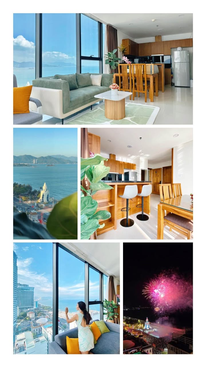 Căn hộ cho thuê Maple Hotel & Apartment Nha Trang 62m² - View biển triệu đô