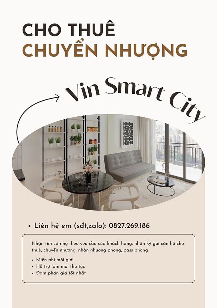 Căn hộ Vinhomes Smart City - Tây Mỗ 30-100m² giá từ 5.5 triệu - Đẹp sẵn sàng ở ngay!
