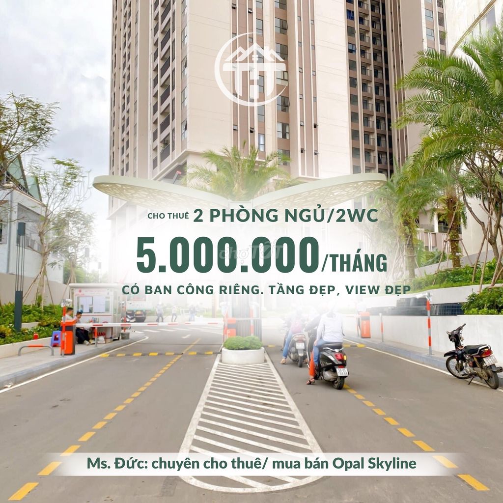 Căn hộ Opal Skyline Lái Thiêu 65m² giá chỉ 5 triệu - Giỏ hàng cho thuê giá tốt!