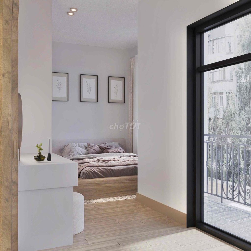 Căn hộ 1PN Đoàn Văn Bơ Q4 40m² giá 9 triệu - Đầy đủ nội thất, an ninh 24/7!