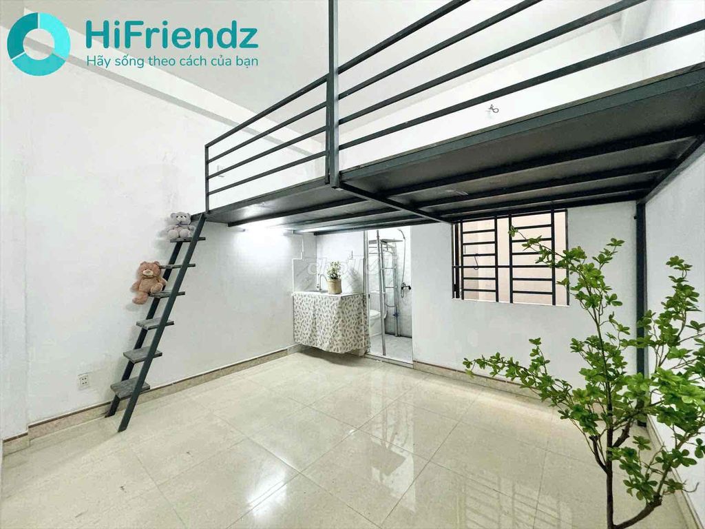 Phòng cho thuê có gác 30m² giá 3.4 triệu - Giờ giấc tự do, hầm xe rộng rãi!