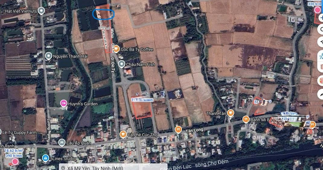 Bán đất mặt tiền đường Bà Tỵ 568.3m² giá 12.99 tỷ - Đầu tư tuyệt vời tại Bình Chánh!