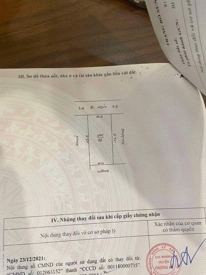 Đất nền đẹp tại Thôn Phượng Đồng, Chương Mỹ - 52m² giá 3 tỷ - Đầu tư sinh lời!