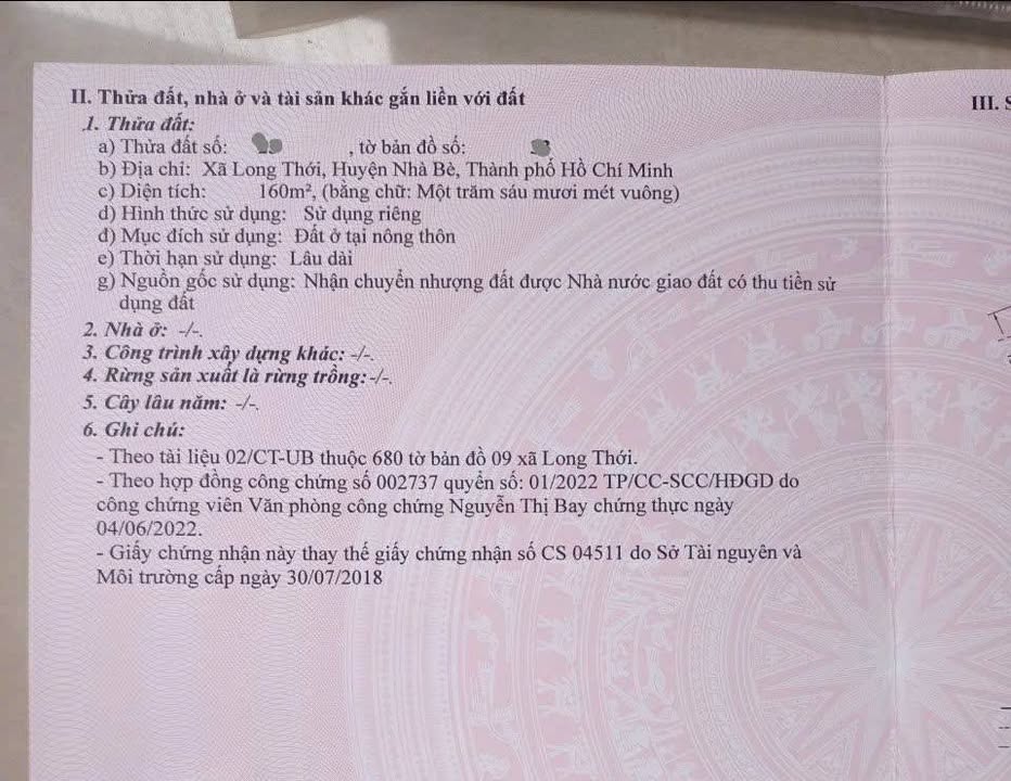 Đất nền KDC Long Thới Nhà Bè 160m² giá 4.9 tỷ - Đầu tư sinh lời lý tưởng!