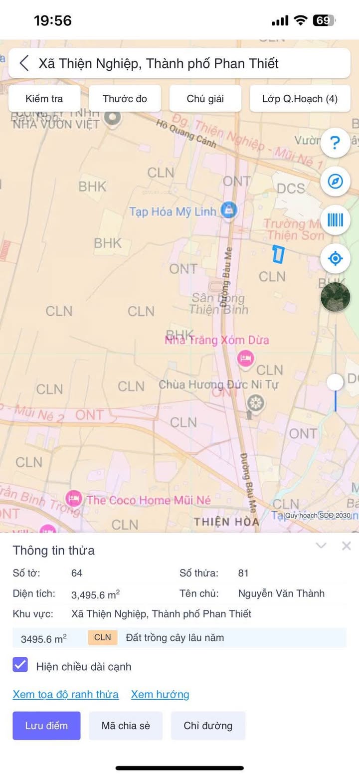 Đất vườn Thôn Thiện Bình, Xã Thiện Nghiệp, 3470m² - Cơ hội đầu tư hấp dẫn!
