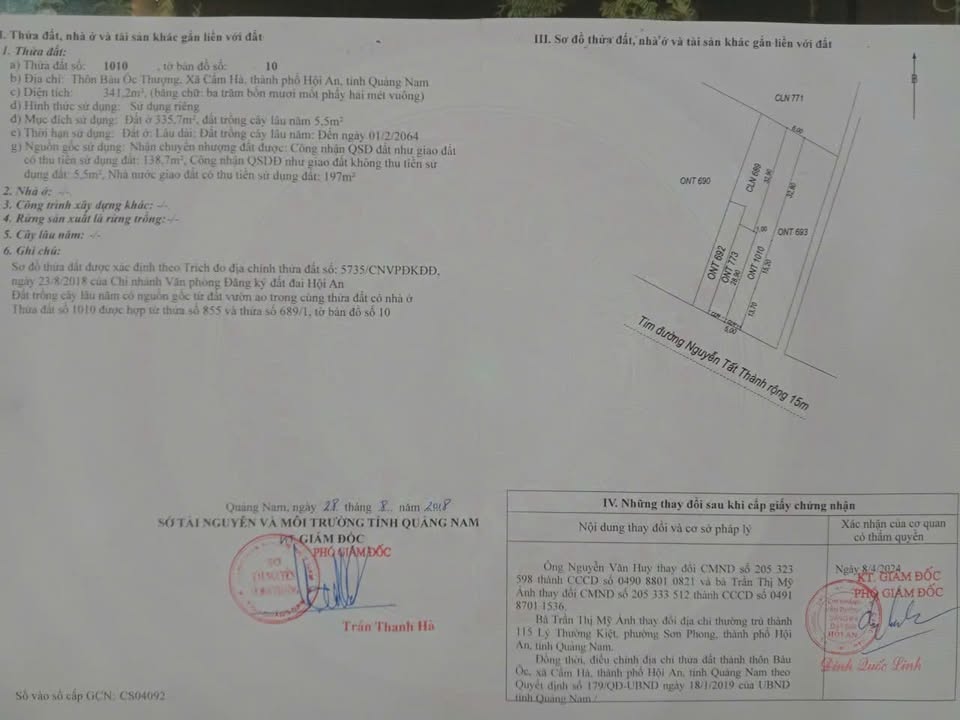 Đất mặt tiền Nguyễn Tất Thành Liên Chiểu 300m² giá 8.5 tỷ - Cơ hội đầu tư sinh lời!