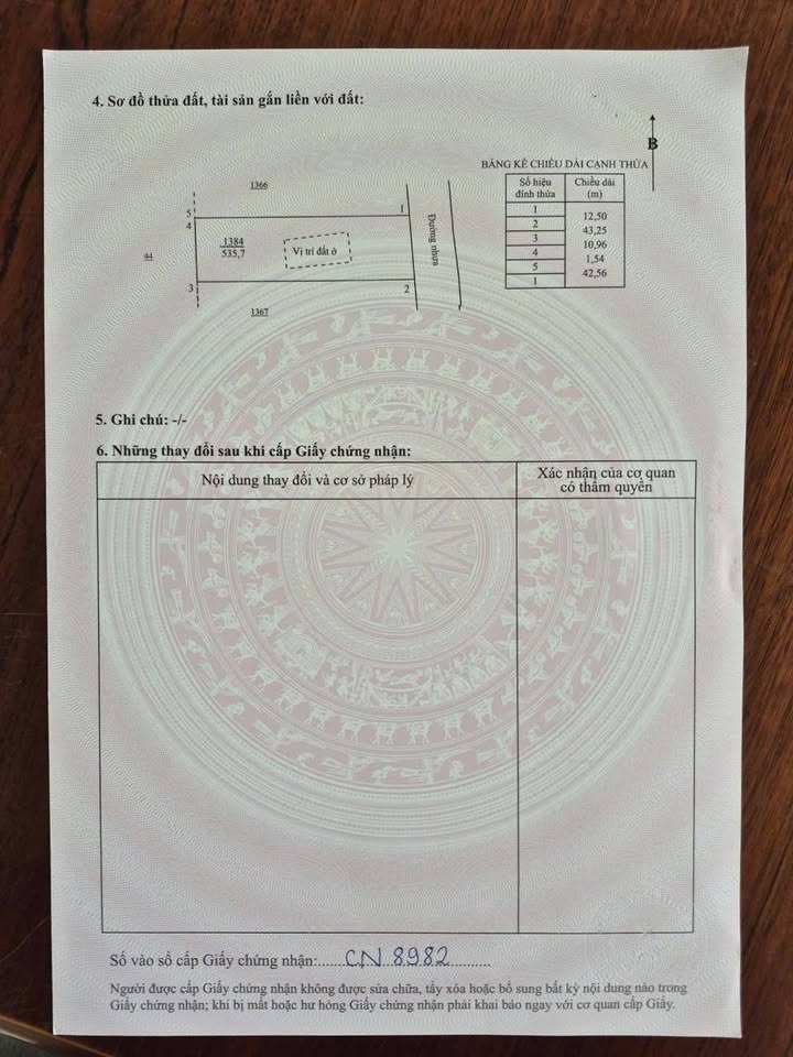 Lô đất đẹp tại xã Tam Phước, Long Điền 535,7m² giá 3,75 tỷ - Sổ đỏ chính chủ!