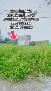 Đất nền góc KDC Bình Điền, Quận 8, 156m² giá 6.6 tỷ - Tiềm năng sinh lời cao!