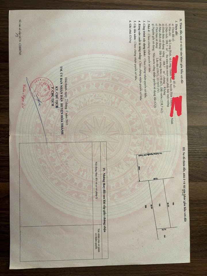 Đất nền mặt tiền đường NCT Hòa Thành 360m² giá 3.4 tỷ - Cơ hội đầu tư tuyệt vời!