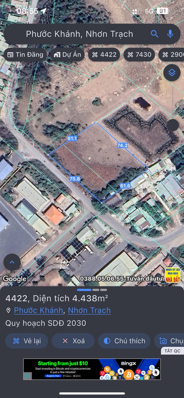 Đất nền rộng 4.500m² xã Đại Phước, Đồng Nai - Giá chỉ 2.2 triệu/m², phù hợp kho bãi!