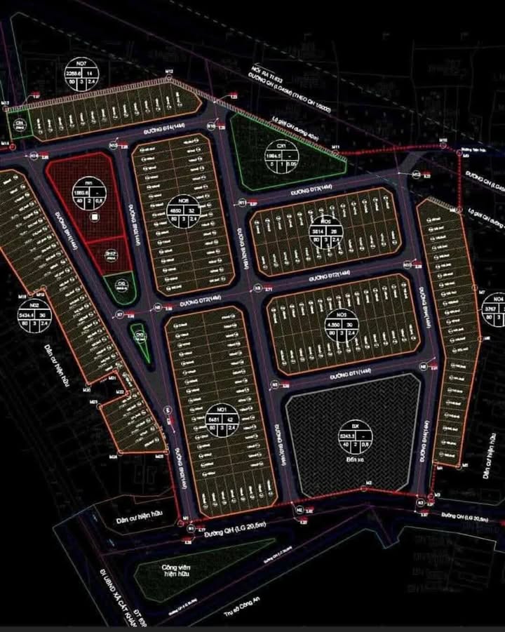 Đất Ngãi An Đề Gi Cát Khánh 162m² giá 1.2 tỷ - Mặt tiền hướng công viên