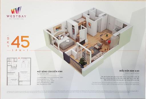 Căn hộ Westbay Phụng Công 45m² giá 2.8 tỷ - View vườn hoa tuyệt đẹp!