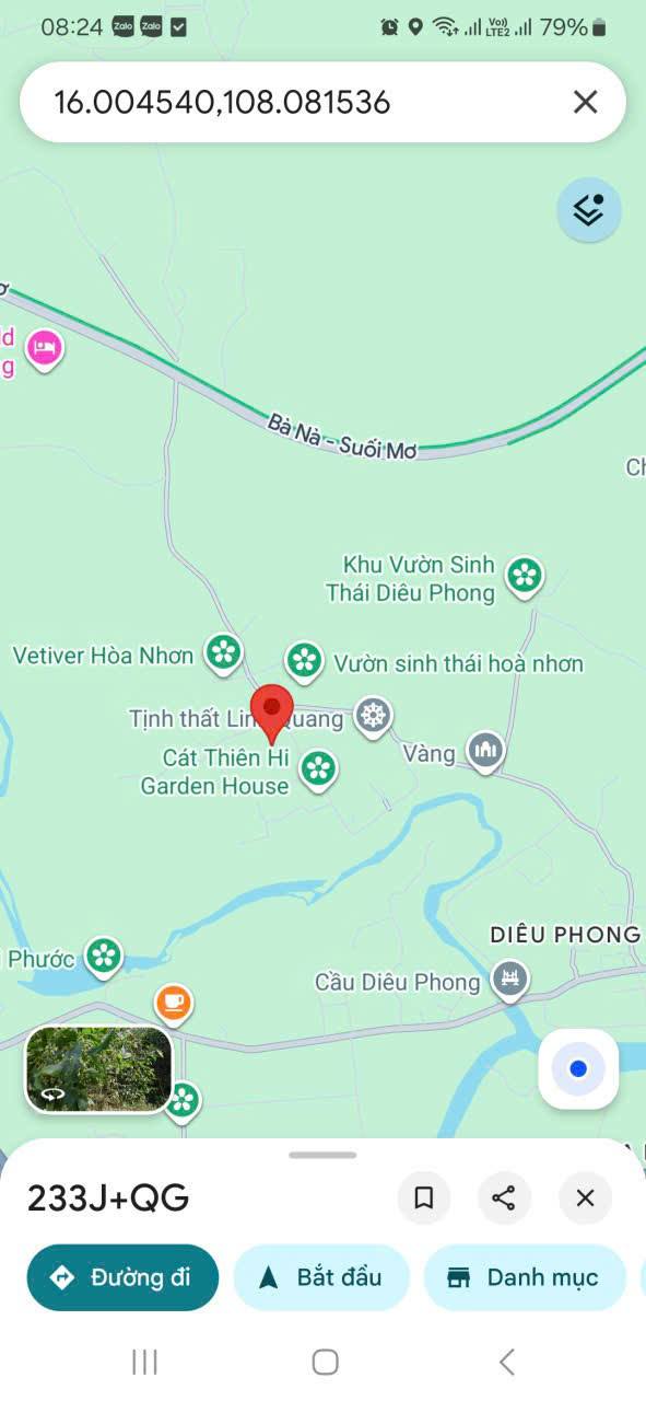 Đất nền Bà Nà - Suối Mơ, Hòa Nhơn 515m² giá 1.99 tỷ - Đầu tư sinh lời ngay!