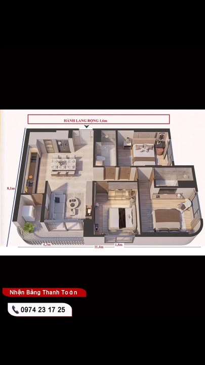 Căn hộ The Emerald 68 Thuận An 87m² giá 4,3 tỷ - Không gian sống đẳng cấp triệu đô!