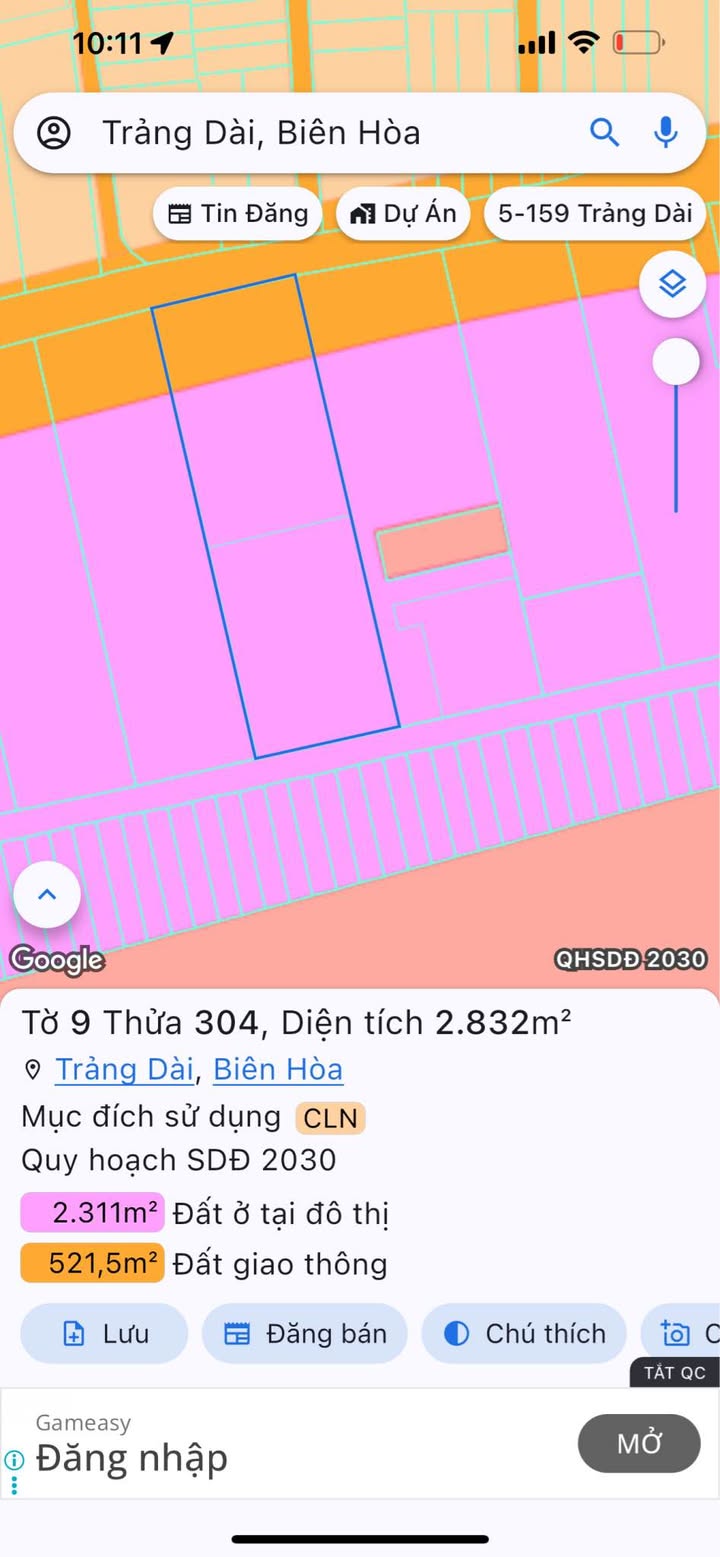 Đất nền Trảng Dài, Biên Hòa 50m² giá 450 triệu - Cơ hội đầu tư tuyệt vời!