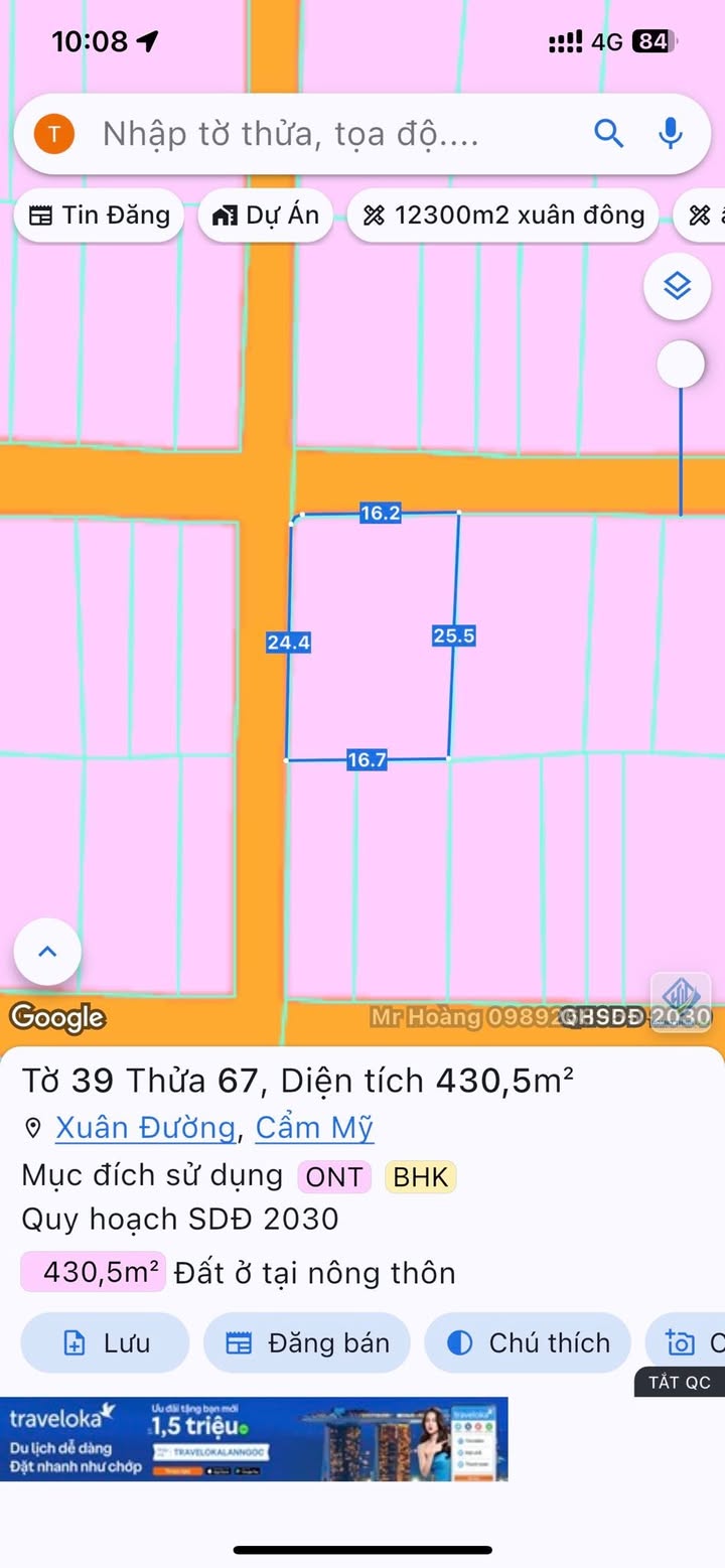Nhà cấp 4 mặt tiền đường Betong tại Xuân Đường, Cẩm Mỹ - Diện tích 430m² chỉ 3 tỷ!