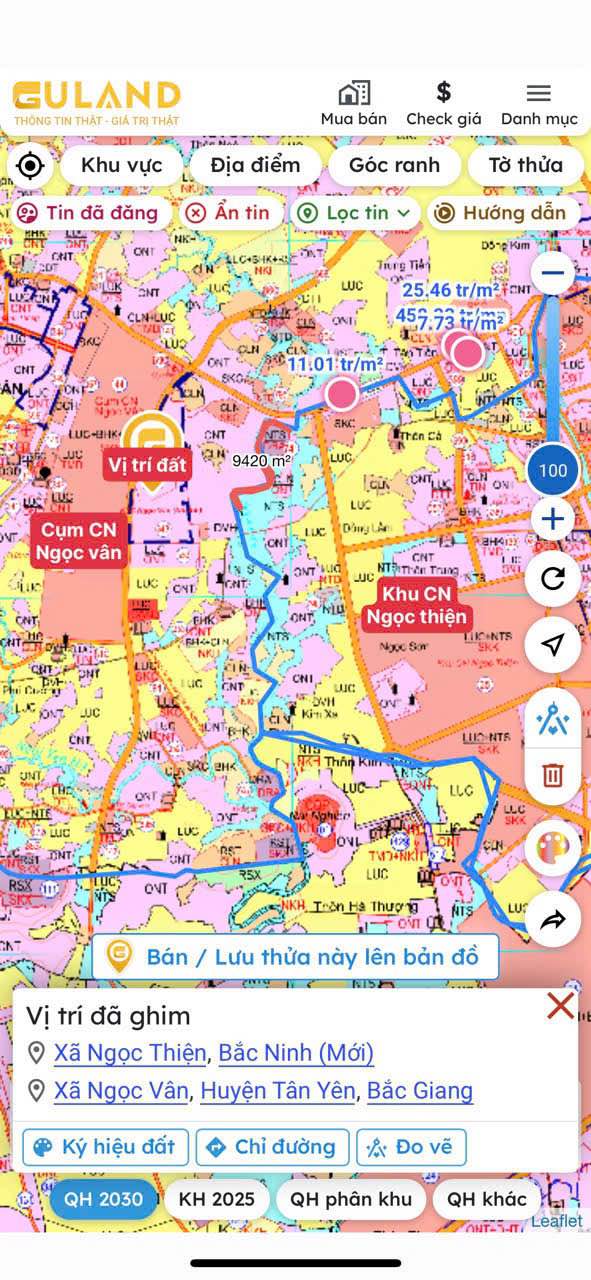 Đất nền Ngọc Vân Tân Yên 127m² giá chỉ từ 9xx triệu - Đầu tư sinh lời ngay!