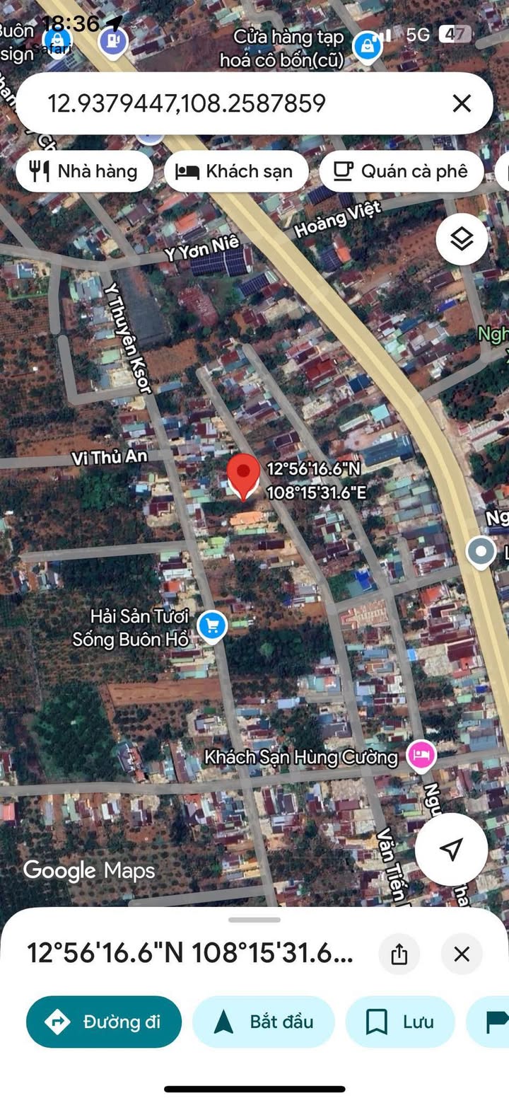 Đất thổ cư 240m² đường Văn Tiến Dũng, Đạt Hiếu chỉ 1.2 tỷ - Đầu tư sinh lời!