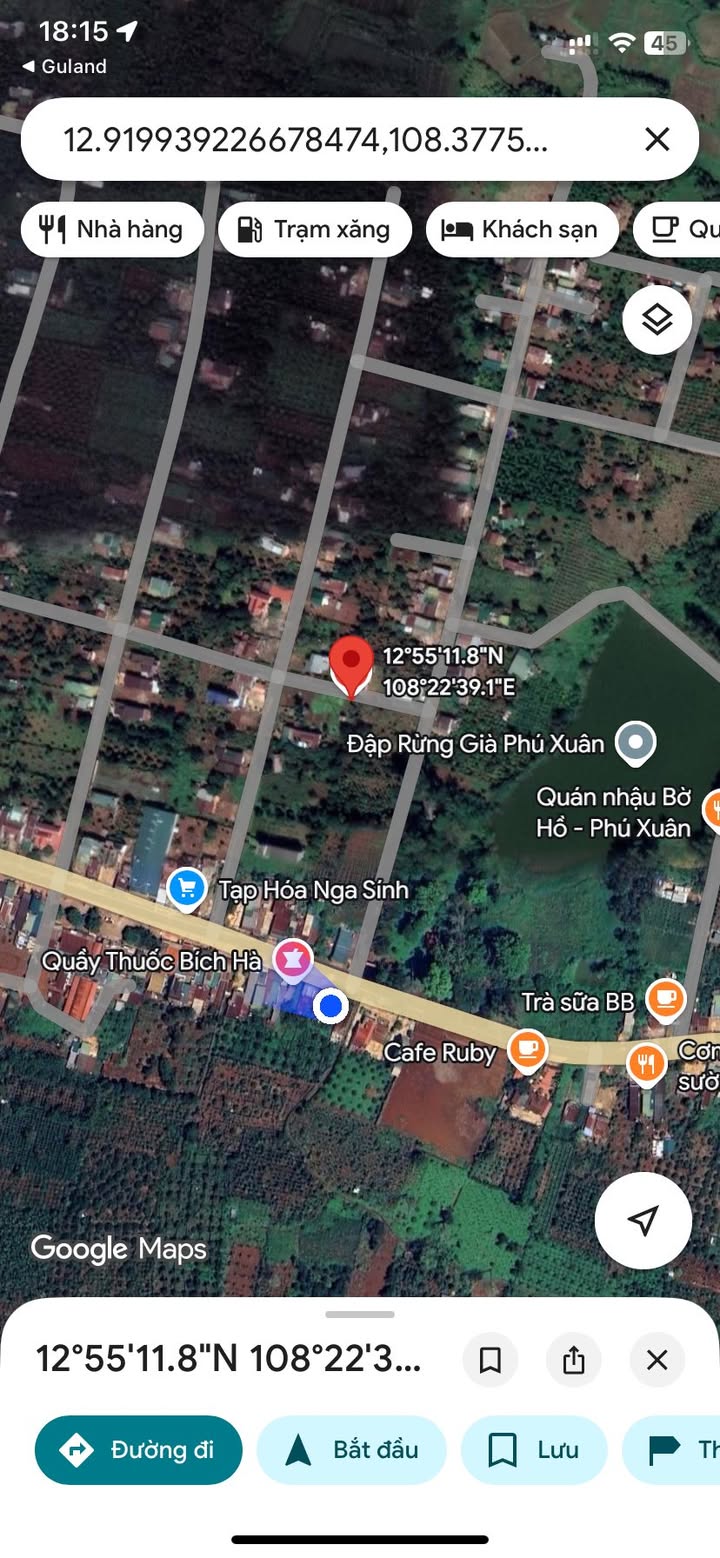 Đất thổ cư Phú Xuân 132m² giá chỉ 310 triệu - Gần chợ tiện lợi!